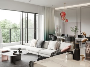以现代简约风格打造，简单的搭配感受舒适的家居环境，没有过多的装饰也可以感受家的温暖。
