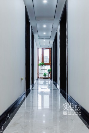 【山水人家装饰】风华天城180平走廊新中式家装实景案例