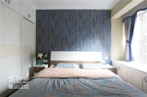 【山水人家装饰】保利时代92平卧室现代家装效果图