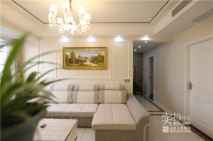 【山水人家装饰】清江锦城110平三室两厅简欧风格家装效果图