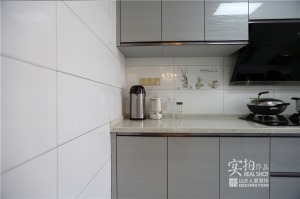 【山水人家装饰】清江锦城110平简欧风格厨房家装效果图