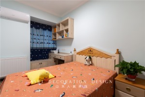 【山水人家装饰】银水台122平+儿童房  新中式风格家装效果图