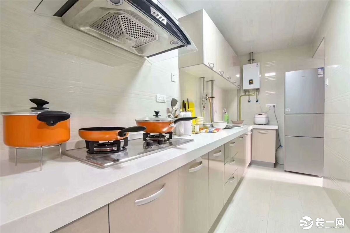 西安紫苹果装饰集团大话南门50㎡美式风格设计-厨房设计效果图