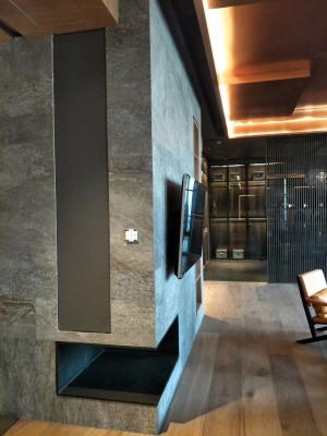西安龙福佳苑紫苹果装饰集团125平三室两厅现代简约极简风格工地实景展示效果图