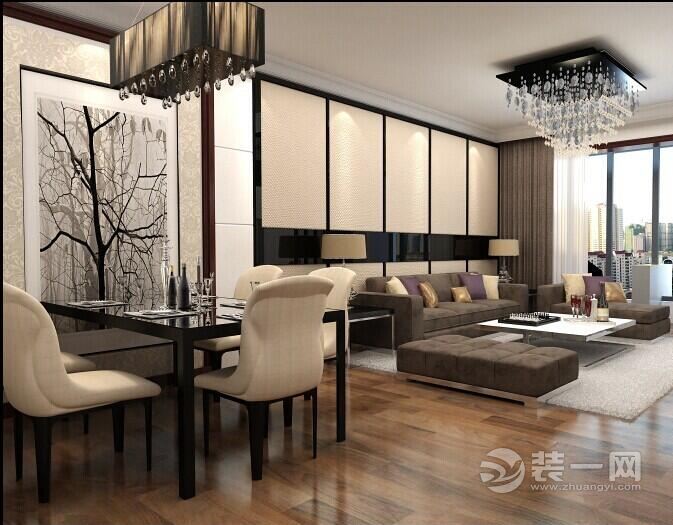 郑州祝福红城张先生87平二居室现代简约风格效果图赏析 -餐厅