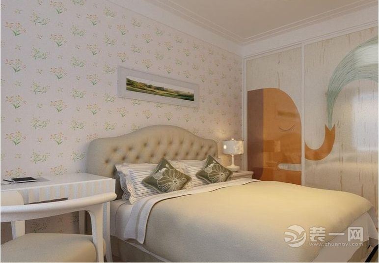 郑州国龙绿城怡园张先生88平二居室现代简约效果图赏析-卧室