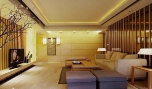 郑州美景鸿城140平三居室日式风格客厅
