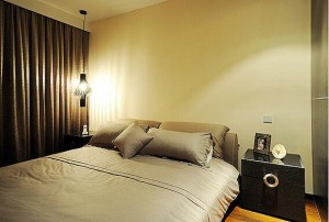 国龙绿城怡园刘女士89平现代风格效果图赏析-卧室