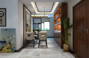 正弘澜庭叙王先生130平新中式打造完美家居。-餐厅
