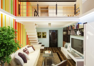 LOFT公寓北欧风格装修案例——温江装修公司设计