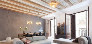 北欧的客厅通过复古造型款式的相互搭配，营造温馨、浪漫的家庭气氛。