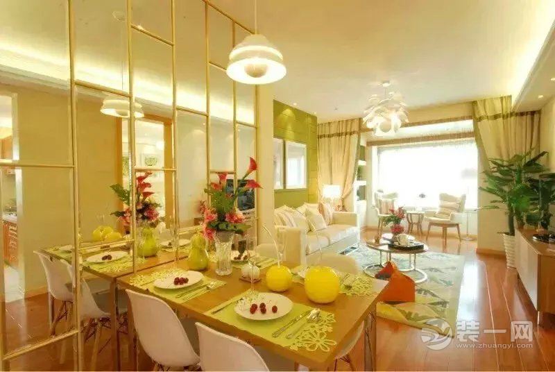 华宇天空花城 三居室 121平 造价 15万 简欧风格餐厅