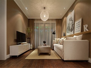 郁金香公寓 二居室 69平 造价 8万现代风格客厅