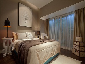 郁金香公寓 二居室 69平 造价 8万现代风格卧室