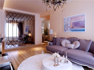 爱特装饰—紫御江山三居室 126平 造价13万 现代风格