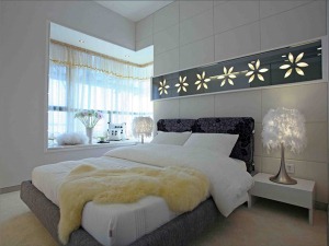 爱特装饰—紫御江山三居室 126平 造价13万 现代风格卧室
