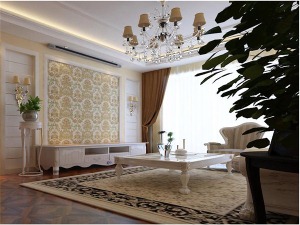 爱特装饰—融创凡尔赛 二居室 69平造价9万 北欧风格客厅