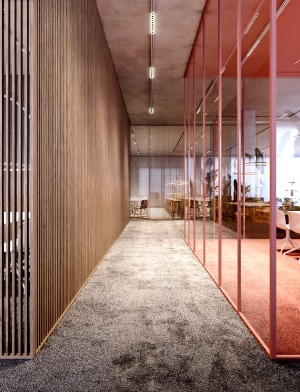 280平办公空间-优雅办公室设计
