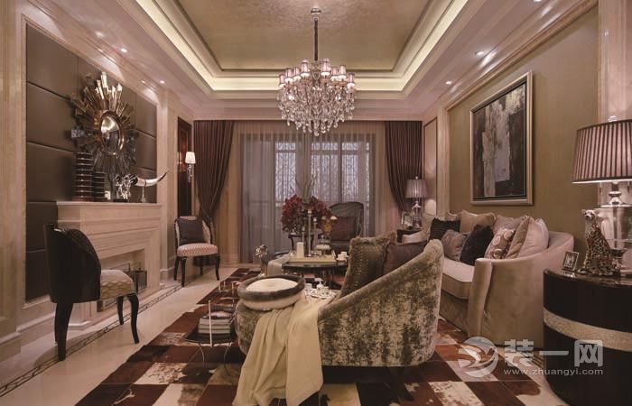 乐尚装饰 华润中央公园 125平 四居室 造价21万 欧式 客厅