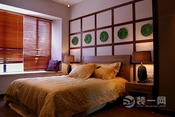 乐尚装饰 中庚城 89平 三居室 造价17万 东南亚风格 卧室
