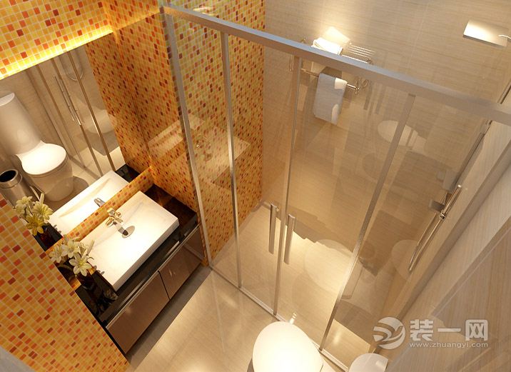 乐尚装饰 国际社区 67平 二居室 造价 11万 现代风格 卫生间