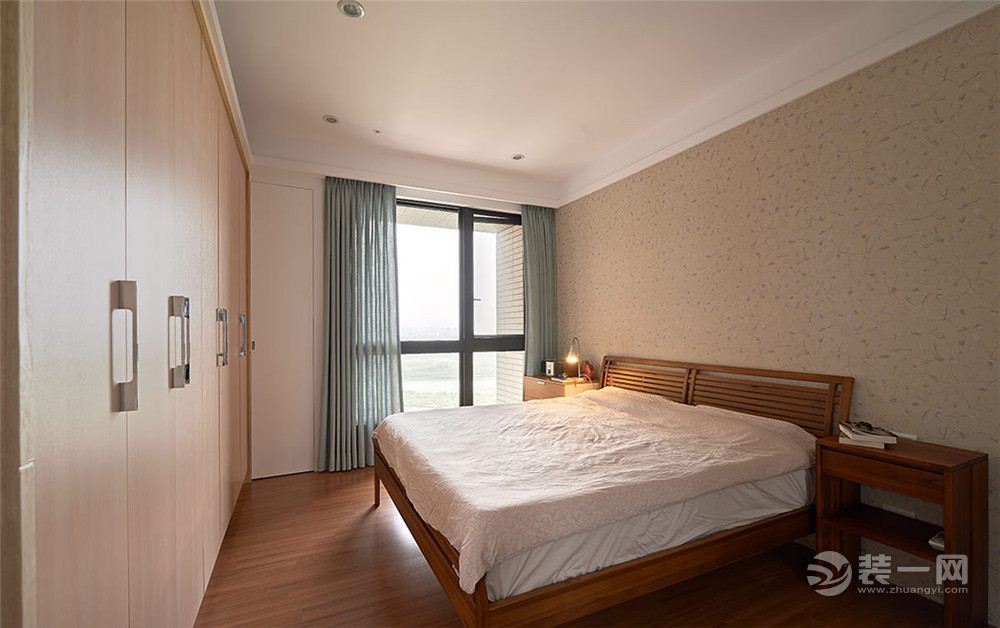 乐尚装饰 紫御江山 108平 二居室 造价20万北欧风  卧室