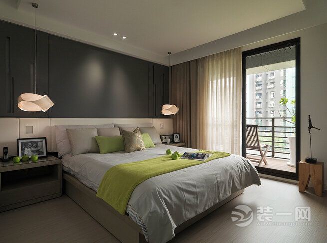 乐尚装饰 金科-太阳海岸 130平 三居室 造价20万 现代 卧室