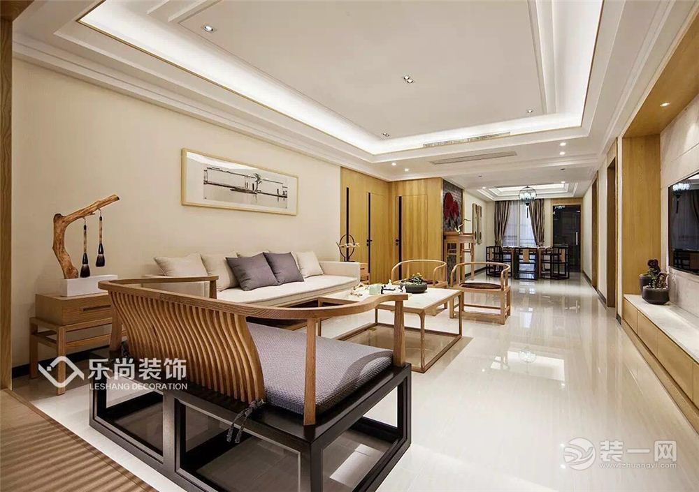 乐尚装饰 奥园云水间 118平三居室 造价16万 中式 餐厅