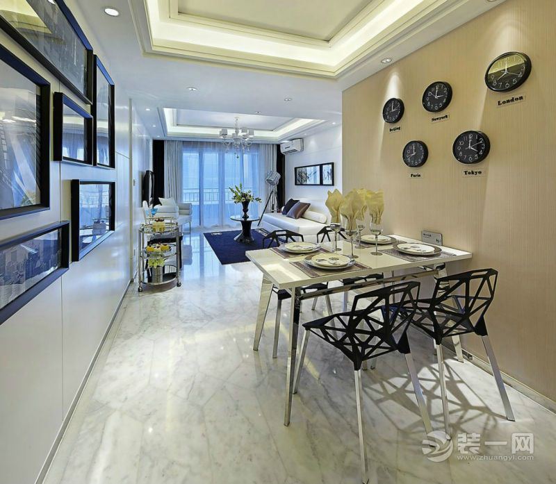 重庆乐尚装饰 金科天辰 80平 二居室 造价10万 现代风格 餐厅