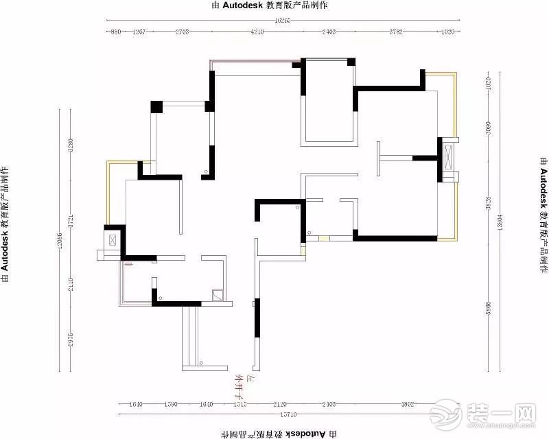 重慶樂(lè)尚裝飾 陽(yáng)光綠洲133平米美式風(fēng)格結(jié)構(gòu)圖