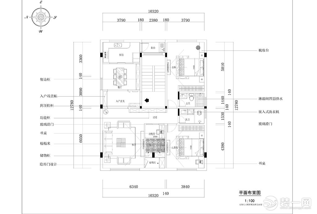 重庆乐尚装饰丨蓝光水岸公园平面布置图