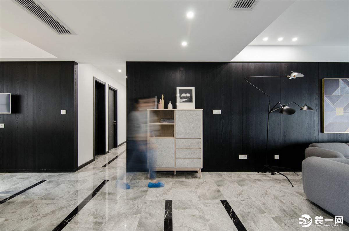 重庆乐尚装饰丨长嘉汇150平米现代简约客厅效果图
