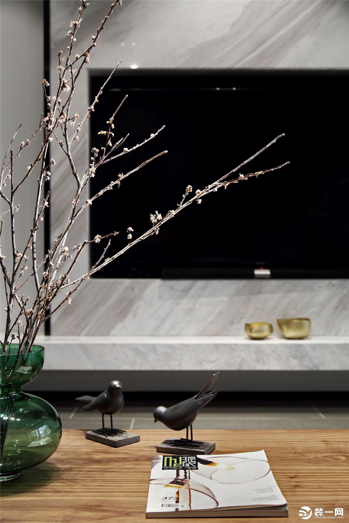 重庆乐尚装饰丨中伦金海岸108平米现代极简风格客厅效果图