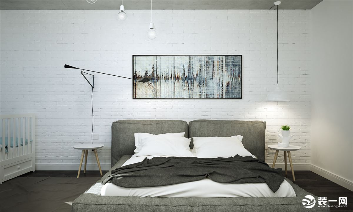 重庆乐尚装饰丨龙湖开元98平米现代简约风格卧室效果图