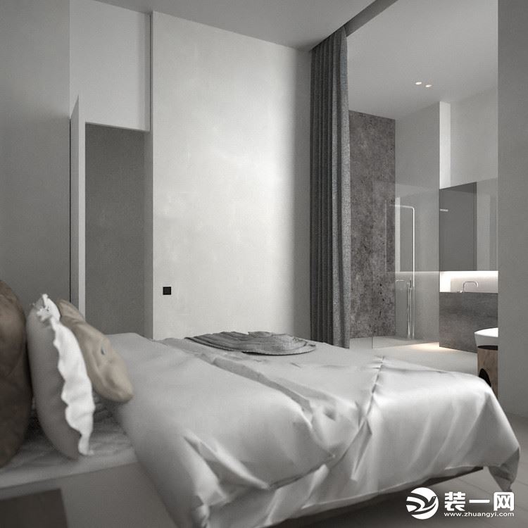 重庆乐尚装饰丨渝能国际93平米现代简约风格卧室效果图
