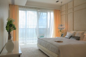 乐尚装饰 华润中央公园 103平 三居室 造价12万 现代风 卧室