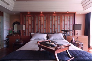 乐尚装饰 逸翠庄园 155平 复式 造价17万 中式风 卧室