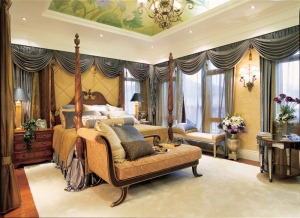 乐尚装饰 融创凡尔赛 118三居室  造价15万 美式风 客厅