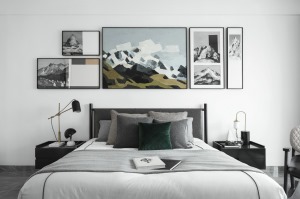 重庆乐尚装饰丨泰山7号70平米现代风格卧室效果图