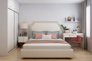玖龙台60㎡现代轻奢风格案例-卧室