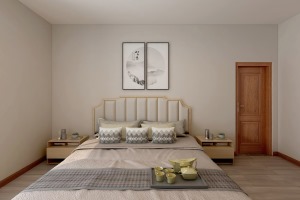 将古典元素融合到卧室当中，为现代空间注入凝练唯美的中国古典情韵。