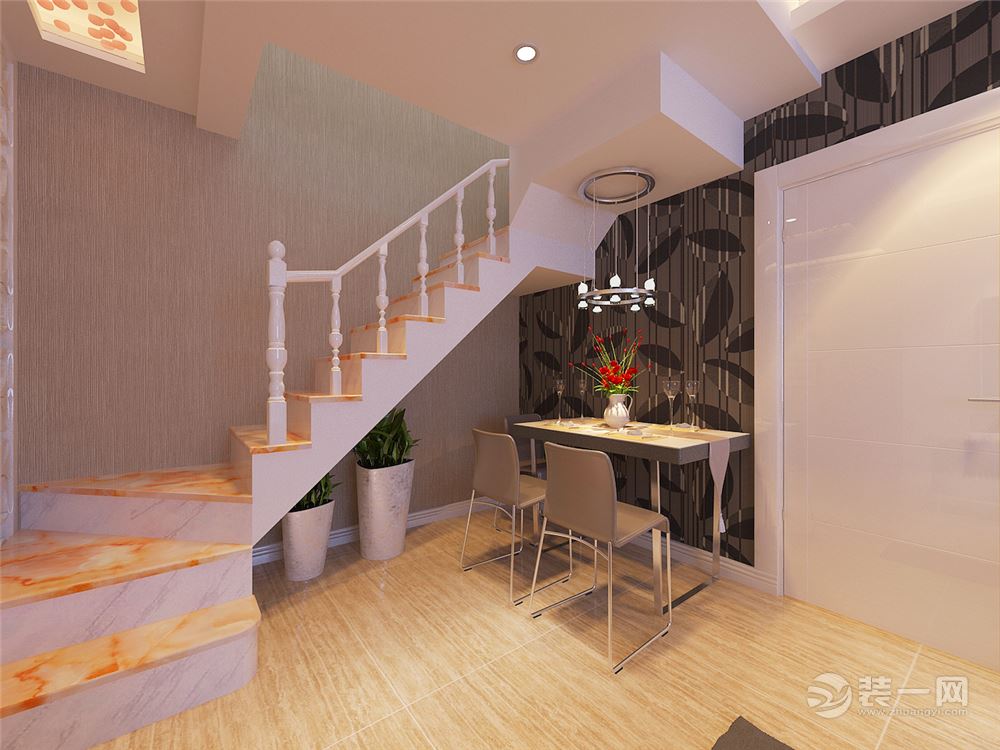 爱丽香舍二居室现代风格装修效果图楼梯