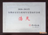 深圳市家居行业双年家装标杆企业