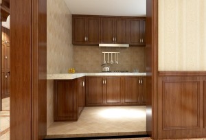 华冶万象公馆 120平三居室 美式风格 厨房装修效果图