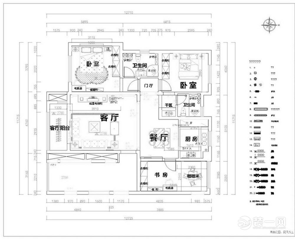 本案戶型為江南春花園140平米的一個(gè)三室兩廳兩衛(wèi)一廚的一個(gè)大戶型，南北通透，空氣流通和采光效果也還可