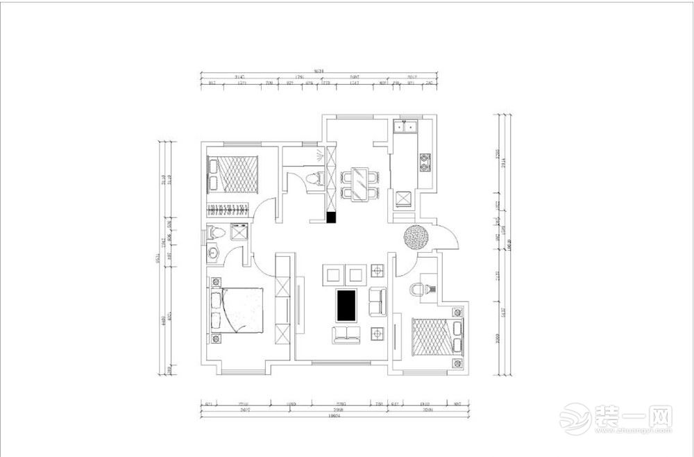 本户型整体不错，但也有稍许缺点。从东向西进入，户型朝西。通透，室内通风理想