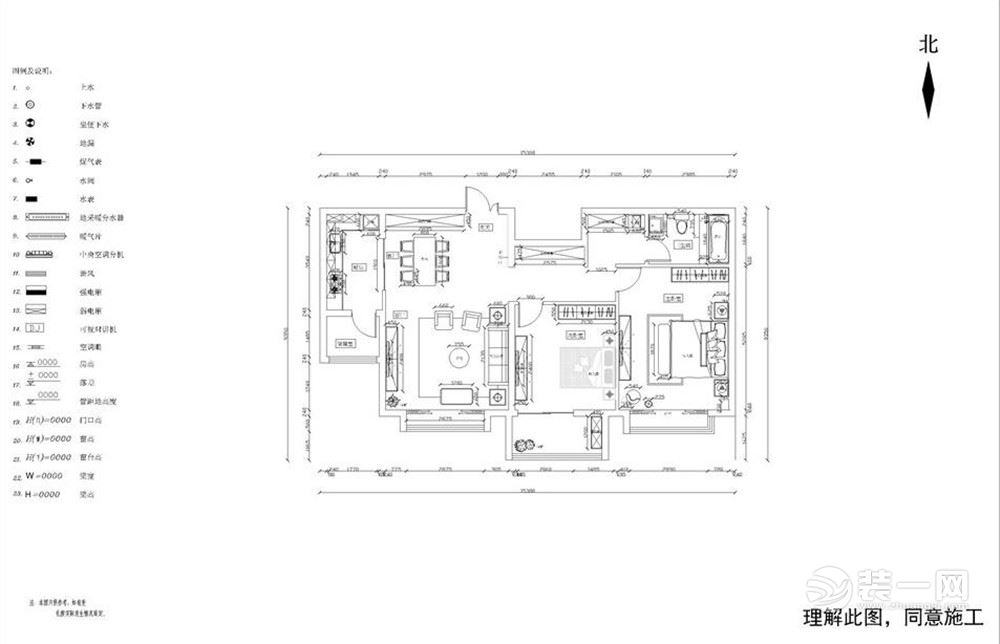本次的设计风格是现代风格奥莱城小高层标准层D户型2室2厅1卫 94.00㎡。