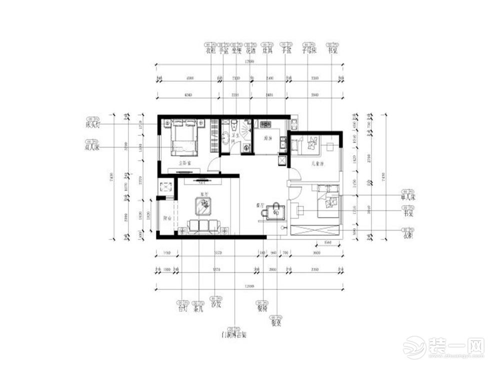 本次的设计风格是新中式风格，户型，惠安里三室两厅一厨一卫，大小，103.5㎡。