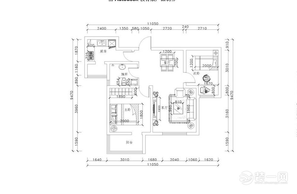 整体以白色调为基准色，通过色块来表现内涵。客厅作为待客区域