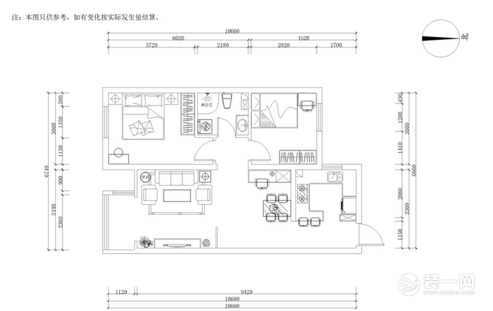 富景花园 两居 简美 60㎡